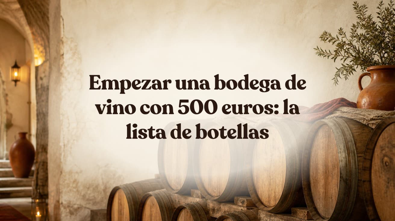 Empezar una bodega de vino con 500 euros: la lista de botellas
