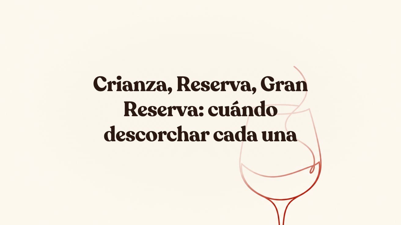 Crianza, Reserva, Gran Reserva: cuándo descorchar cada una