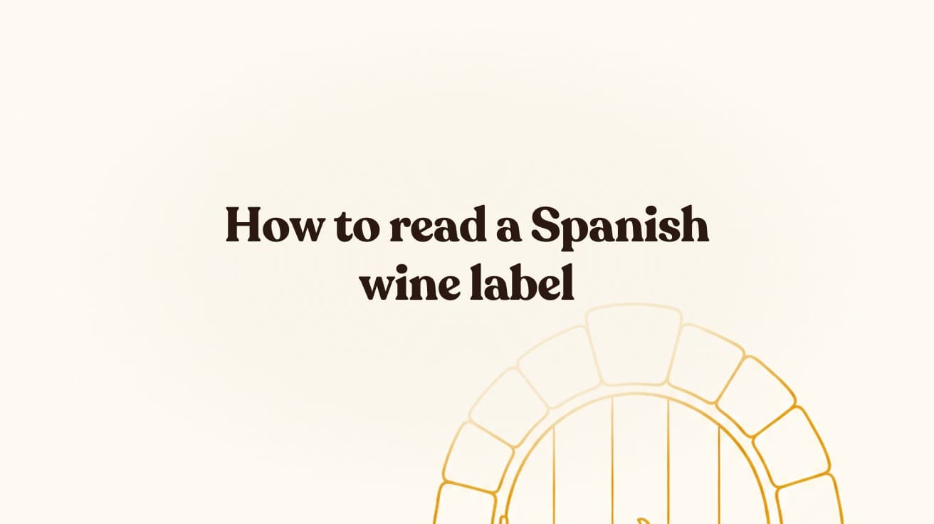 How to read a Spanish wine label