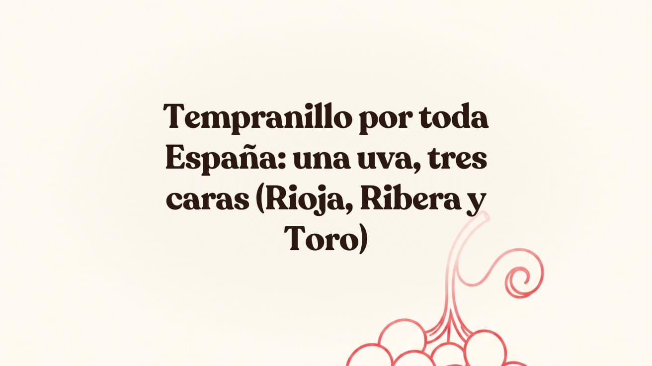 Tempranillo por toda España: una uva, tres caras (Rioja, Ribera y Toro)